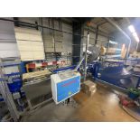 LABELLING, WEIGHING AND CONVEYOR SYSTEM, comprising side labeller, Sartorius belt weighing conveyor,