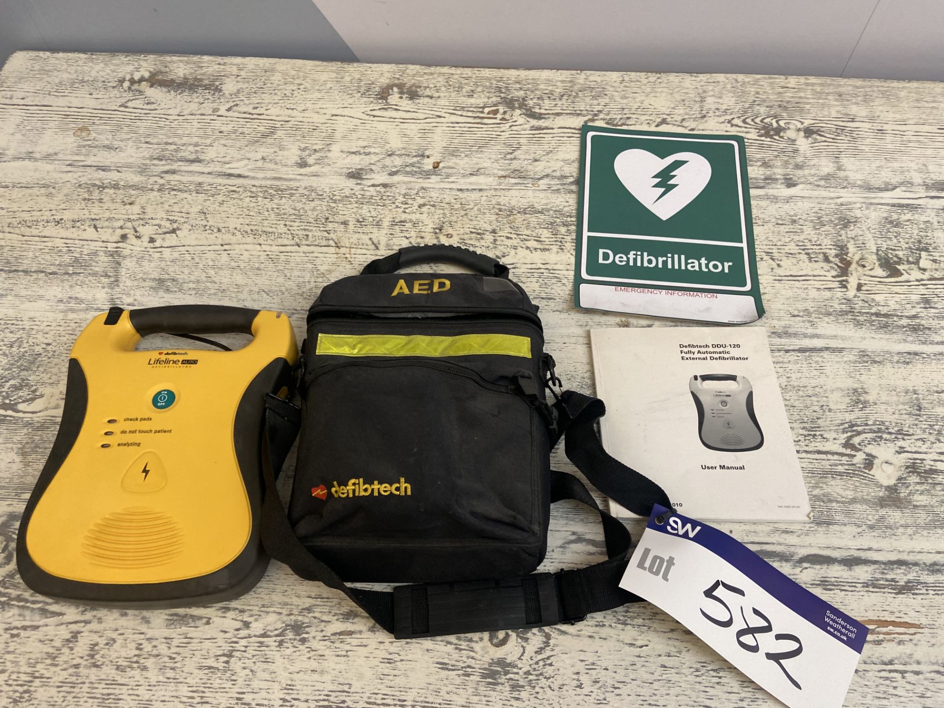 Defibtech DDU-120 Lifeline Auto Fully Automatic External Defibrillator, with carry case Please