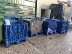 Ten Plastic Crates, each approx. 1.2m x 1m, with contents Please read the following important