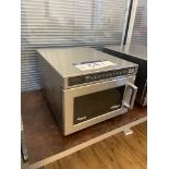 Amama Commercial C-Max Heavy Duty Compact Stainless Steel Microwave Oven Please read the following