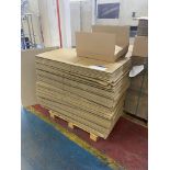 Two Part Pallets of Flat Pack Cardboard Boxes, approx. 620mm x 480mm x 100mm Please read the