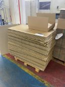 Two Part Pallets of Flat Pack Cardboard Boxes, approx. 620mm x 480mm x 100mm Please read the