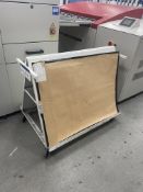 Double Sided A-Framed Steel Trolley, approx. 1.1m wide Please read the following important