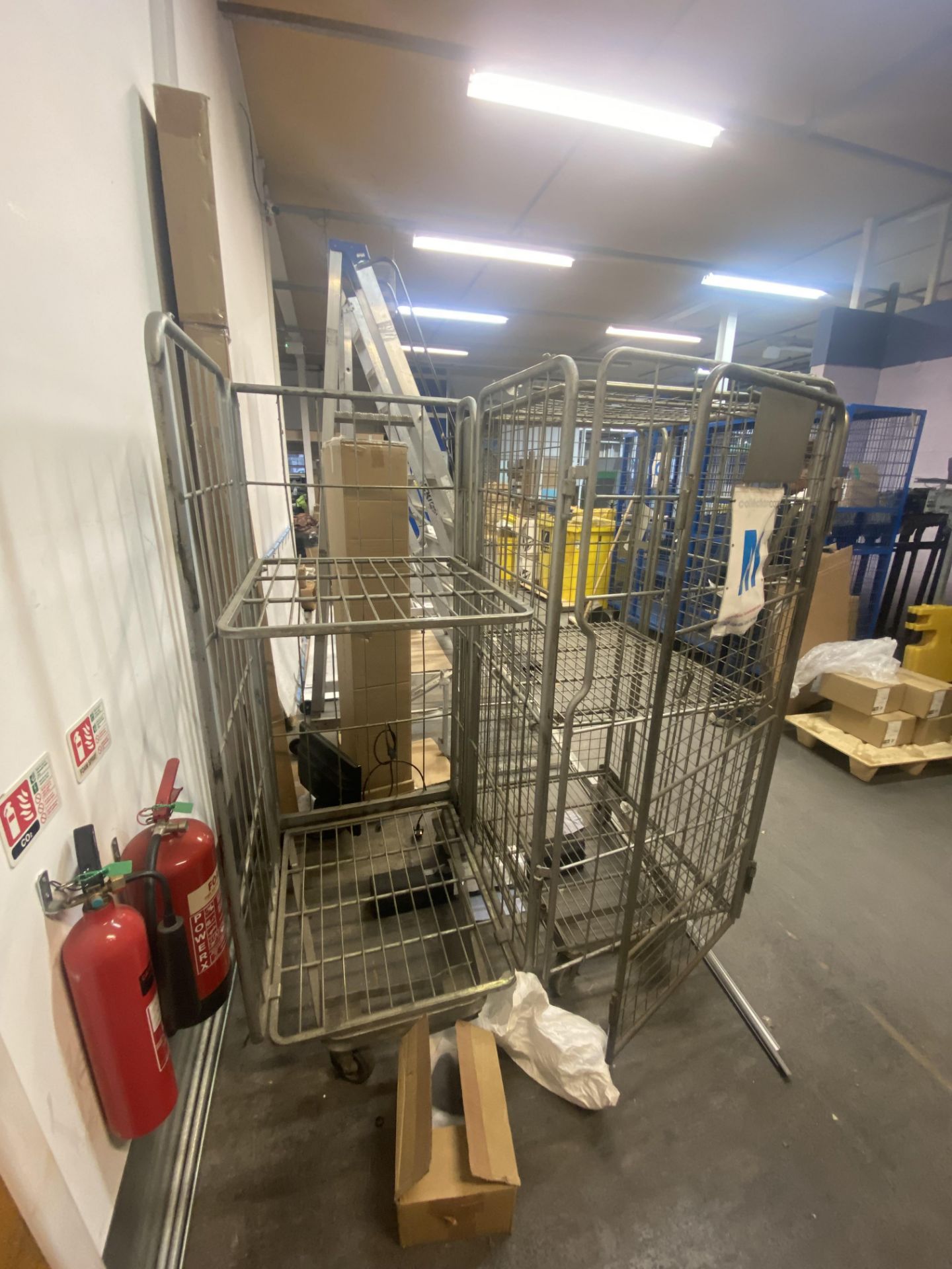 Two Wire Mesh Cage Trolleys Please read the following important notes:- ***Overseas buyers - All - Image 2 of 2