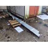 Four Galvanised Steel Tubes, each approx. 7m long x 764mm x 3mm Please read the following