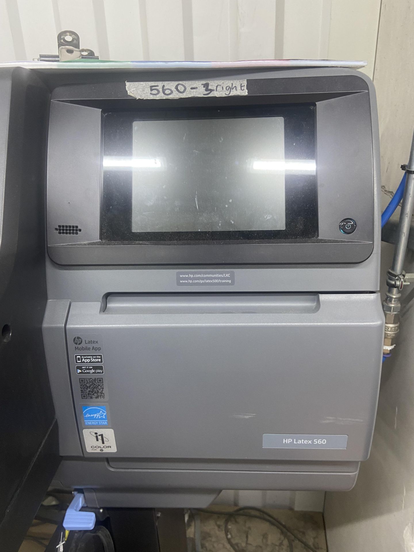 HP LATEX 560 PLOTTER, serial no. MY9958900S, product no. M0E29A, year of manufacture 2019, 240V ( - Image 3 of 3