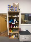 Light Oak Laminated Shelving Unit, with a quantity of Coats Epic sewing thread Please read the