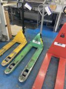 Eco Warrior 2500kg cap. Hand Hydraulic Pallet Truck Please read the following important notes:- ***