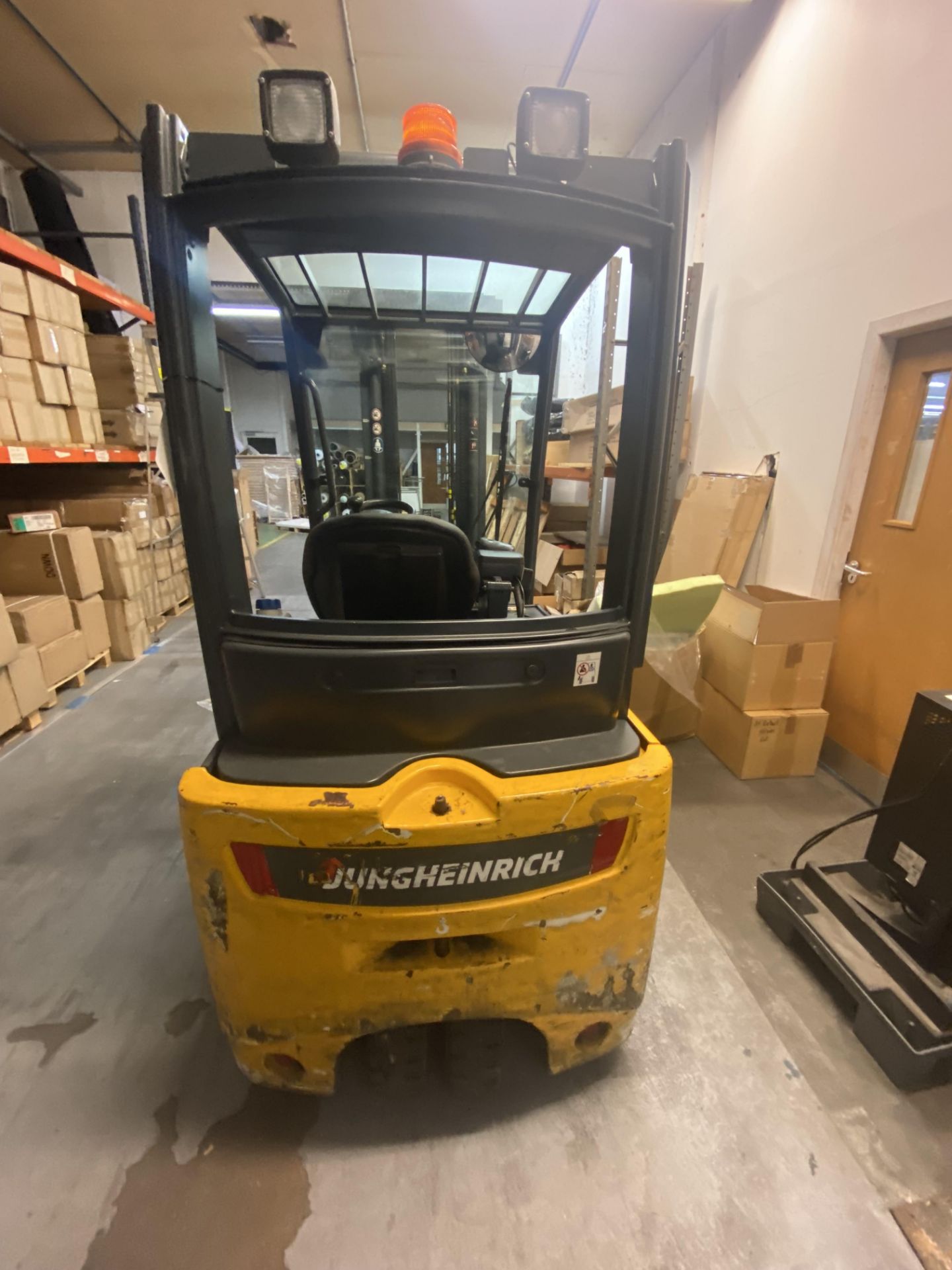 Jungheinrich EFG 216 1600KG CAP. BATTERY ELECTRIC FORK LIFT TRUCK, serial no. FN42413, indicated - Image 3 of 9