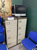 Two Triumph Four Drawer Steel Filing Cabinets Please read the following important notes:- ***