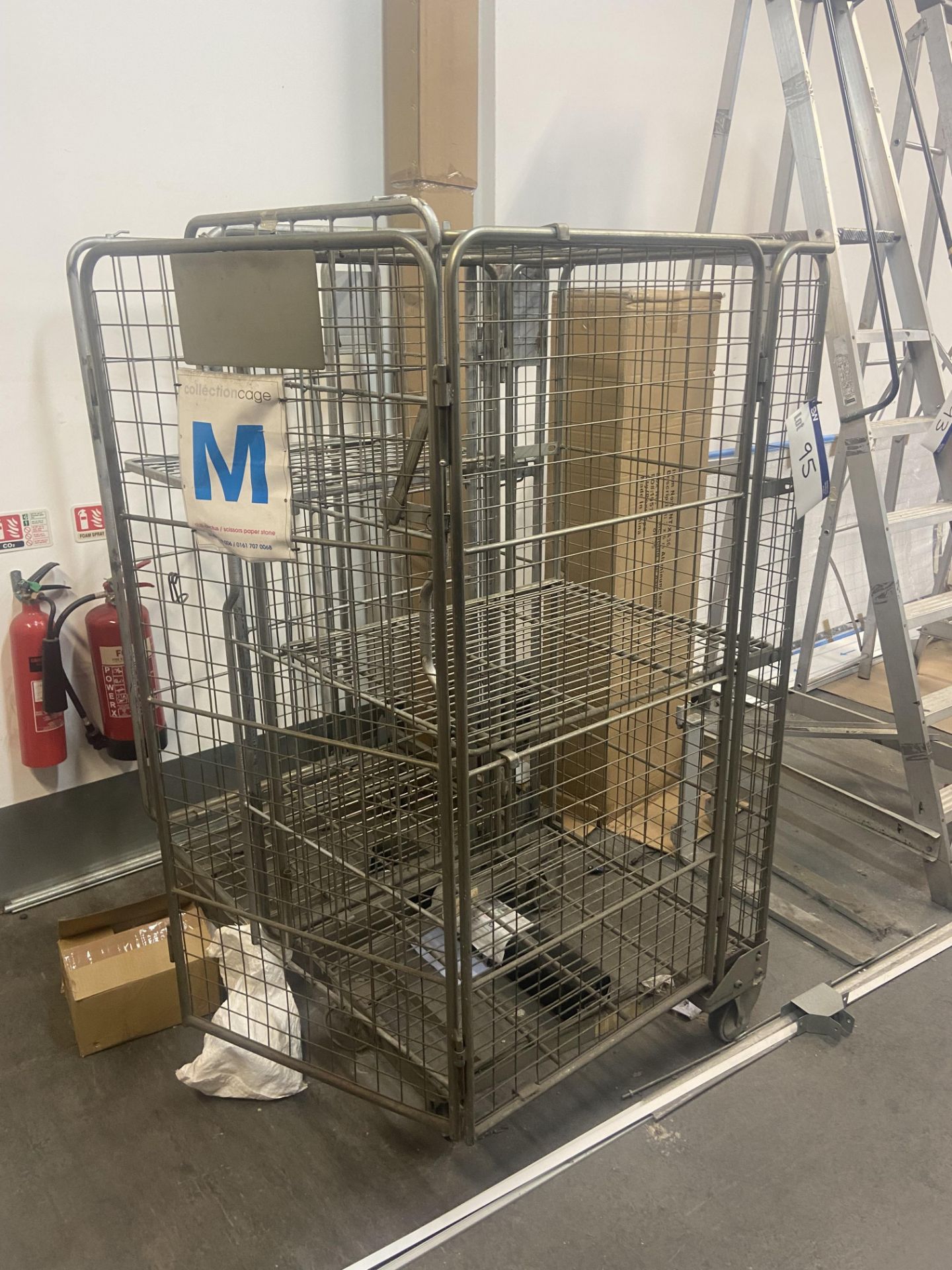 Two Wire Mesh Cage Trolleys Please read the following important notes:- ***Overseas buyers - All