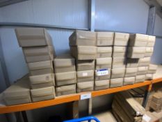 Approx. 38 Boxes of London Aluminium Fabric Stands, as set out on one tier of rack Please read the
