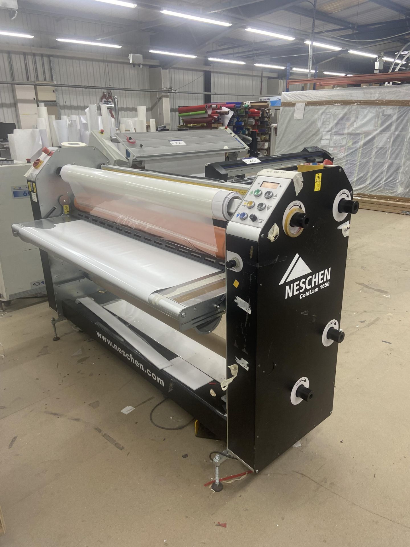 Neschen Coldlam 1650 Laminator, serial no. 6037409-145, year of manufacture 2017, 230V (please - Image 2 of 5