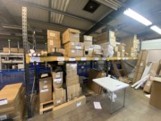 Two Bay Single Tier Boltless Steel Pallet Rack, each bay approx. 2.85m x 1.2m x 2.7m high (