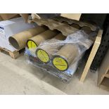 30 Assorted Rolls of Laminated Paper (some used and unused), with a quantity of straight beams