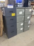 Three x Four Drawer Steel Filing Cabinets Please read the following important notes:- ***Overseas