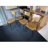 Four Steel Framed Chairs Please read the following important notes:- ***Overseas buyers - All lots