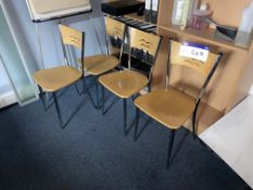Four Steel Framed Chairs Please read the following important notes:- ***Overseas buyers - All lots