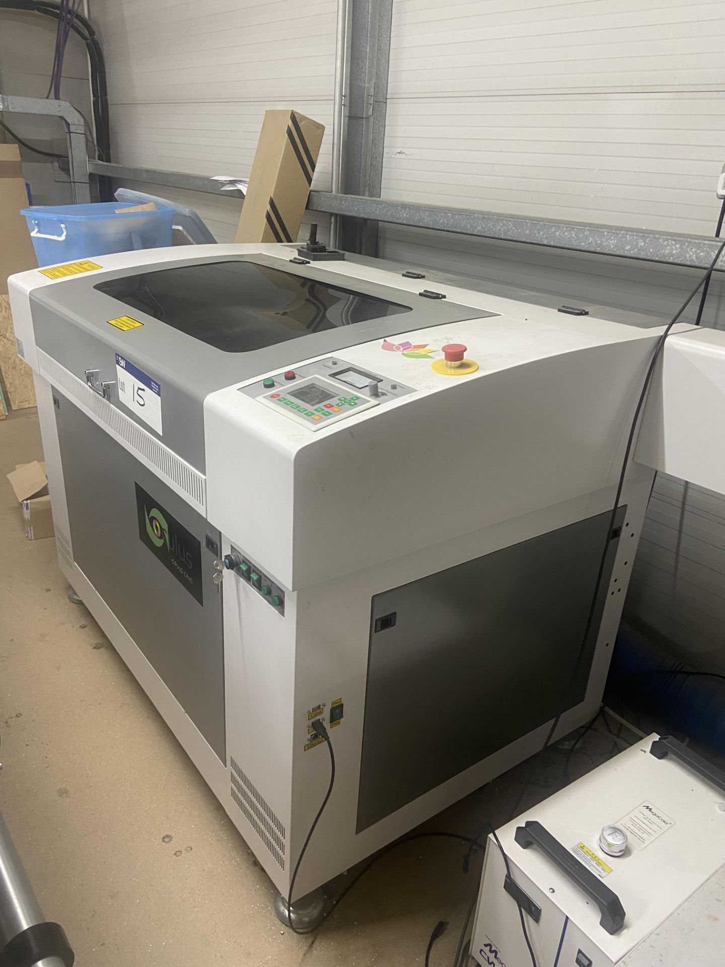 Oculus 6090 LASER CUTTING MACHINE, serial no. 21090312, 900mm working area, 220V, 100W laser - Image 3 of 6