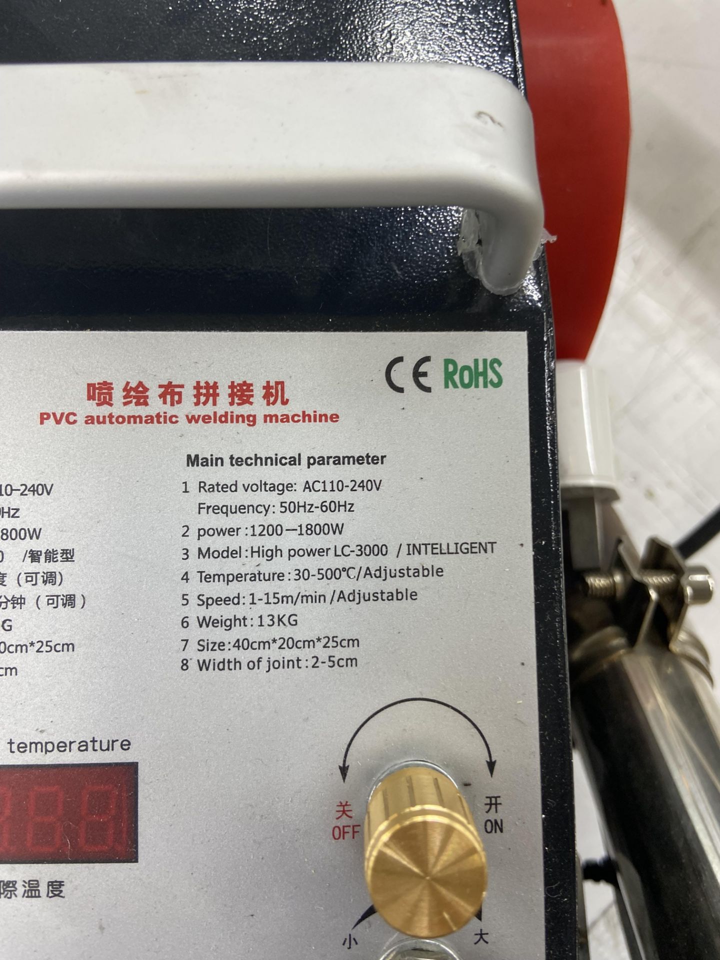 PVC Automatic Welding Machine, with carrycase Please read the following important notes:- *** - Image 2 of 3
