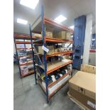 Single Bay Six Tier Stock Rack, approx. 1.45m x 1m x 2.5m high (contents excluded – reserve