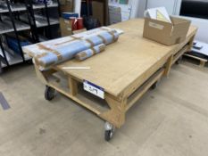 Mobile Timber Bench, approx. 2.45m x 1.2m Please read the following important notes:- ***Overseas