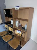 Two Oak Laminated Shelving Units Please read the following important notes:- ***Overseas buyers -