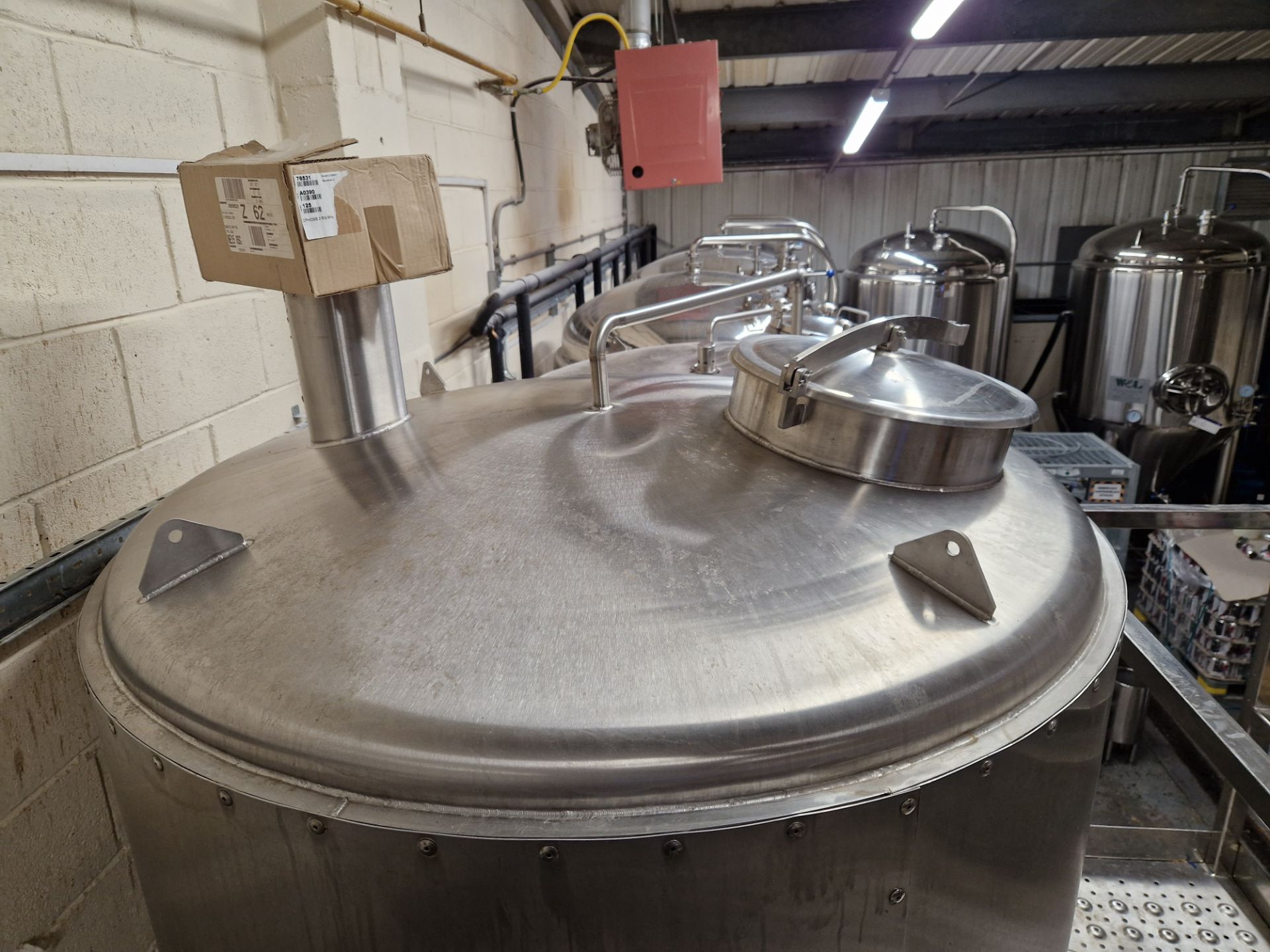 Underback 3000L Brew Kettle, serial no. HPX18098-1, with electric elements, (Lot is subject to - Image 6 of 7