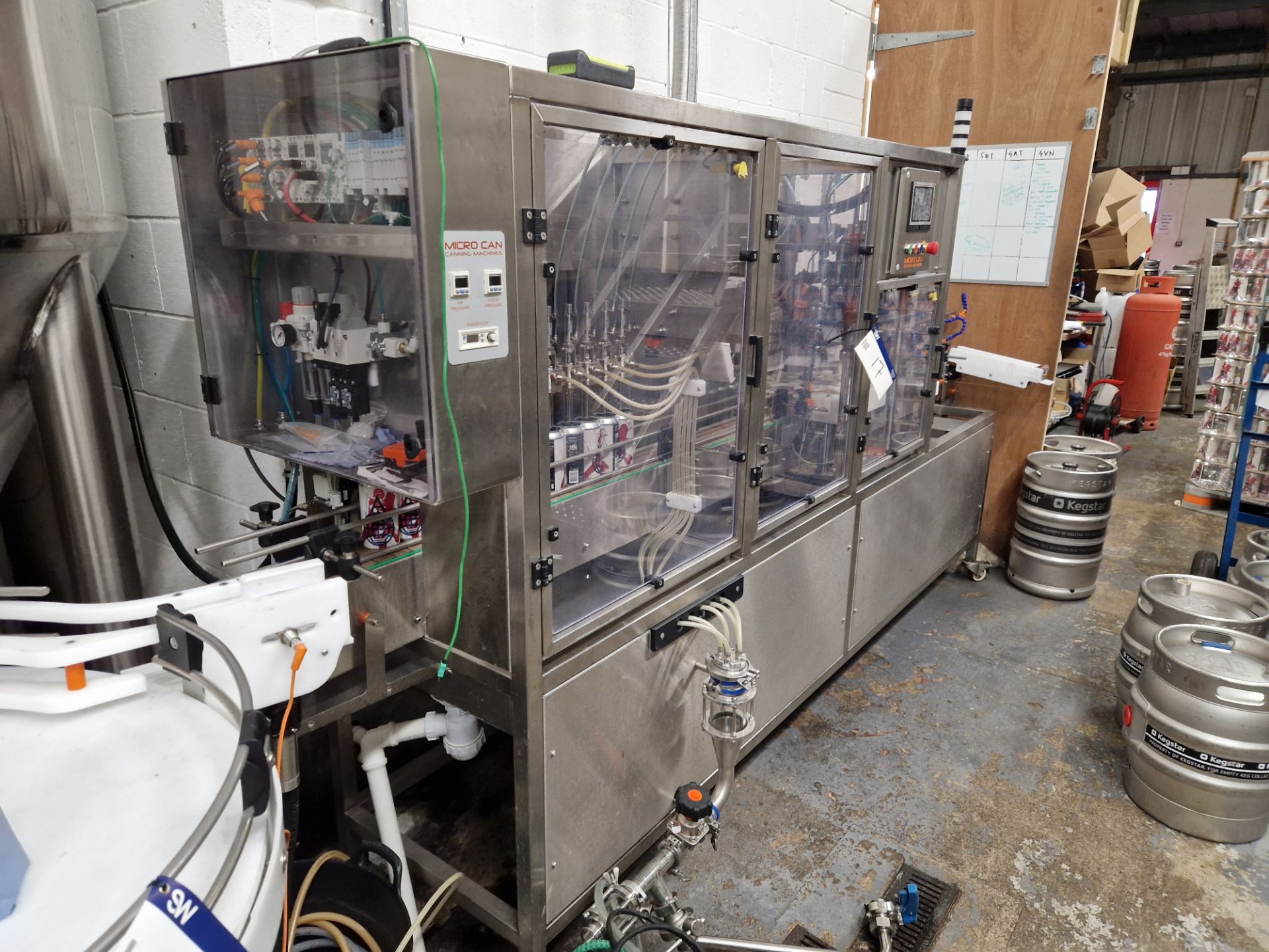 Micro Can CL5 V3 5 Head Canning Line, serial no. CL5V311200041, year of manufacture 2020, up to 2000 - Image 2 of 11