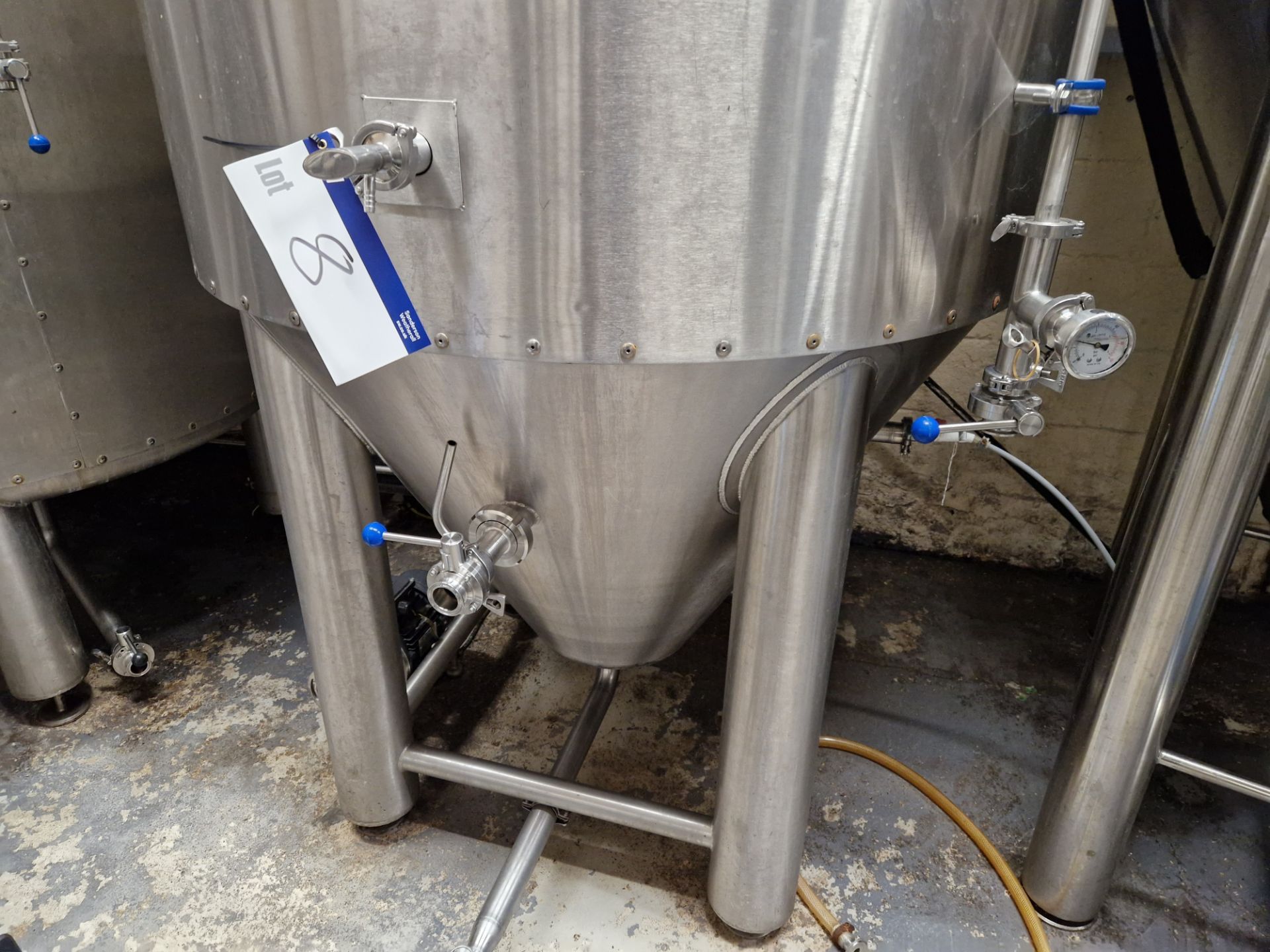 Hoplex Single Jacketed 3000l Beer Tank/Fermenter, with top manway and carbonation stones (Lot is - Image 3 of 3