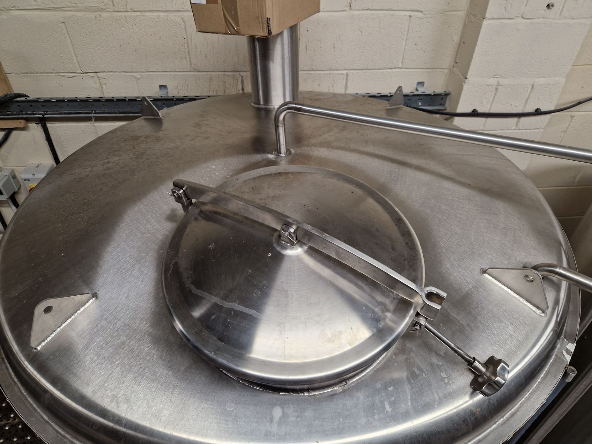 Underback 3000L Brew Kettle, serial no. HPX18098-1, with electric elements, (Lot is subject to - Image 7 of 7