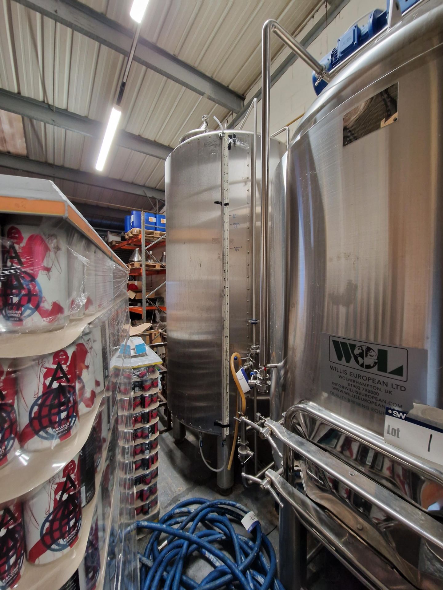 Willis European Ltd 15BBL Mash Tun, serial no. KB-202000512001, year of manufacture 2020, with - Image 3 of 14