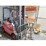 Lansing Linde H16T-03 Gas Dual Mast Forklift Truck, serial no. H2X356L00518, year of manufacture