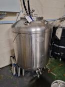 Fabdec Ltd Stainless Steel Grundy Tank, 180 gallon cap., serial no. 19022510 Please read the