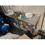 Stainless Steel Single Basin Sink Unit, 600mm x 1800mm Please read the following important