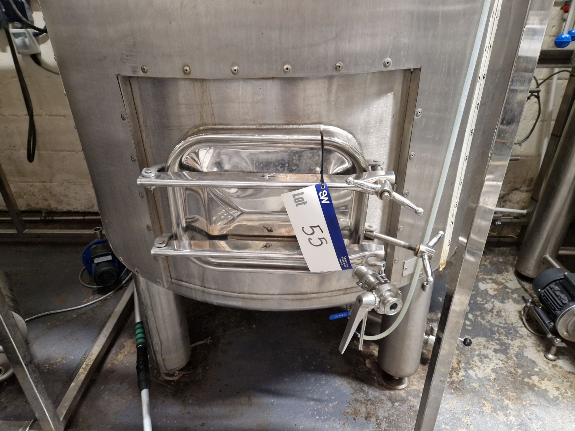 Underback 3000L Brew Kettle, serial no. HPX18098-1, with electric elements, (Lot is subject to - Image 3 of 7