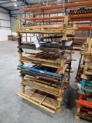 Six Collapsible Steel Stillages