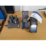 Two MOTOROLA MC9190 Hand Held Scanners with 4 station battery charger an batteries Please read the