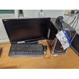 Unbranded Desktop PC, Monitor, Datalogic Scanner, Keyboard and Mouse (Hard Drive Wiped) Please