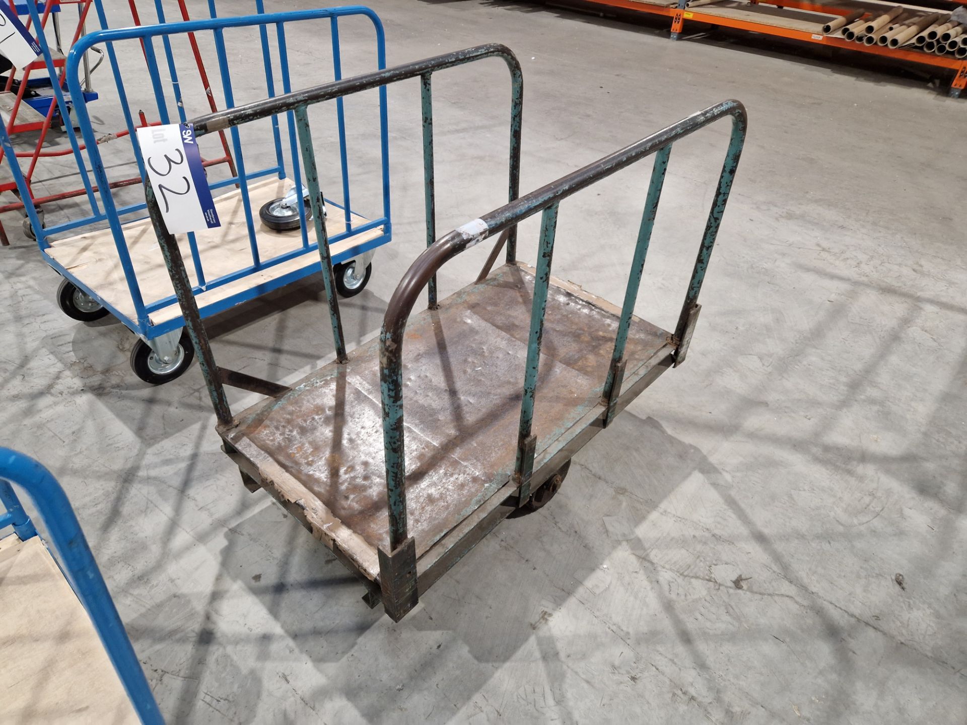 Steel Framed Trolley Please read the following important notes:- ***Overseas buyers - All lots are