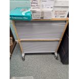 Mobile Two Tier Cabinet and Double Door Cupboard (Missing One Door) Please read the following
