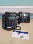 Eight IPECS Handsets with IPECS ELG EMG80A Telephone System