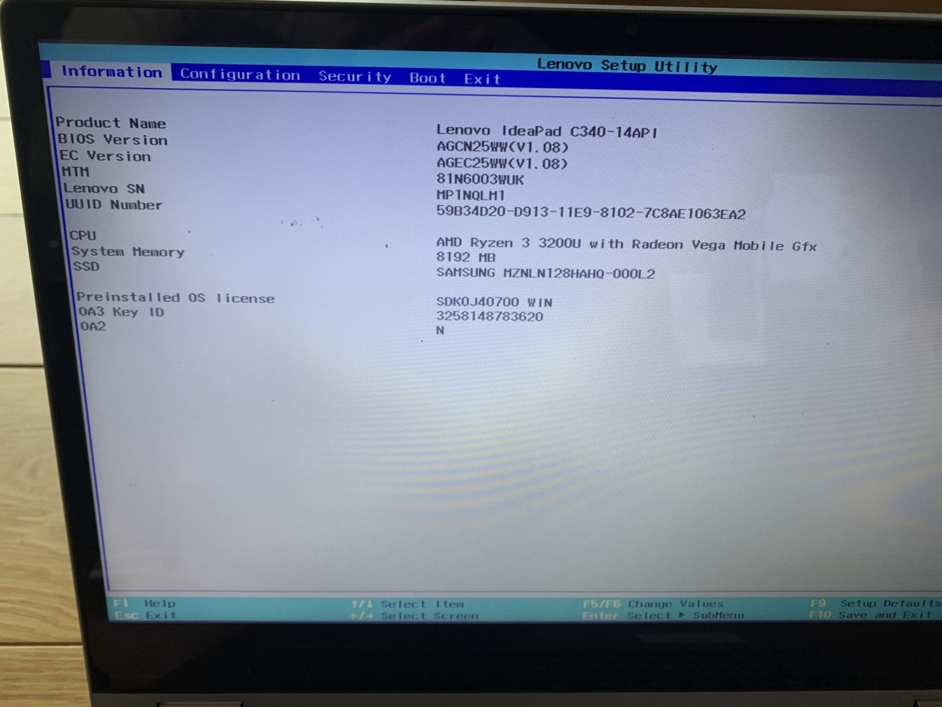 Lenovo IdeaPad C340-14API, Serial No. MP1NQLM1 (No Charger) (Hard Drive Wiped) Please read the - Image 2 of 2