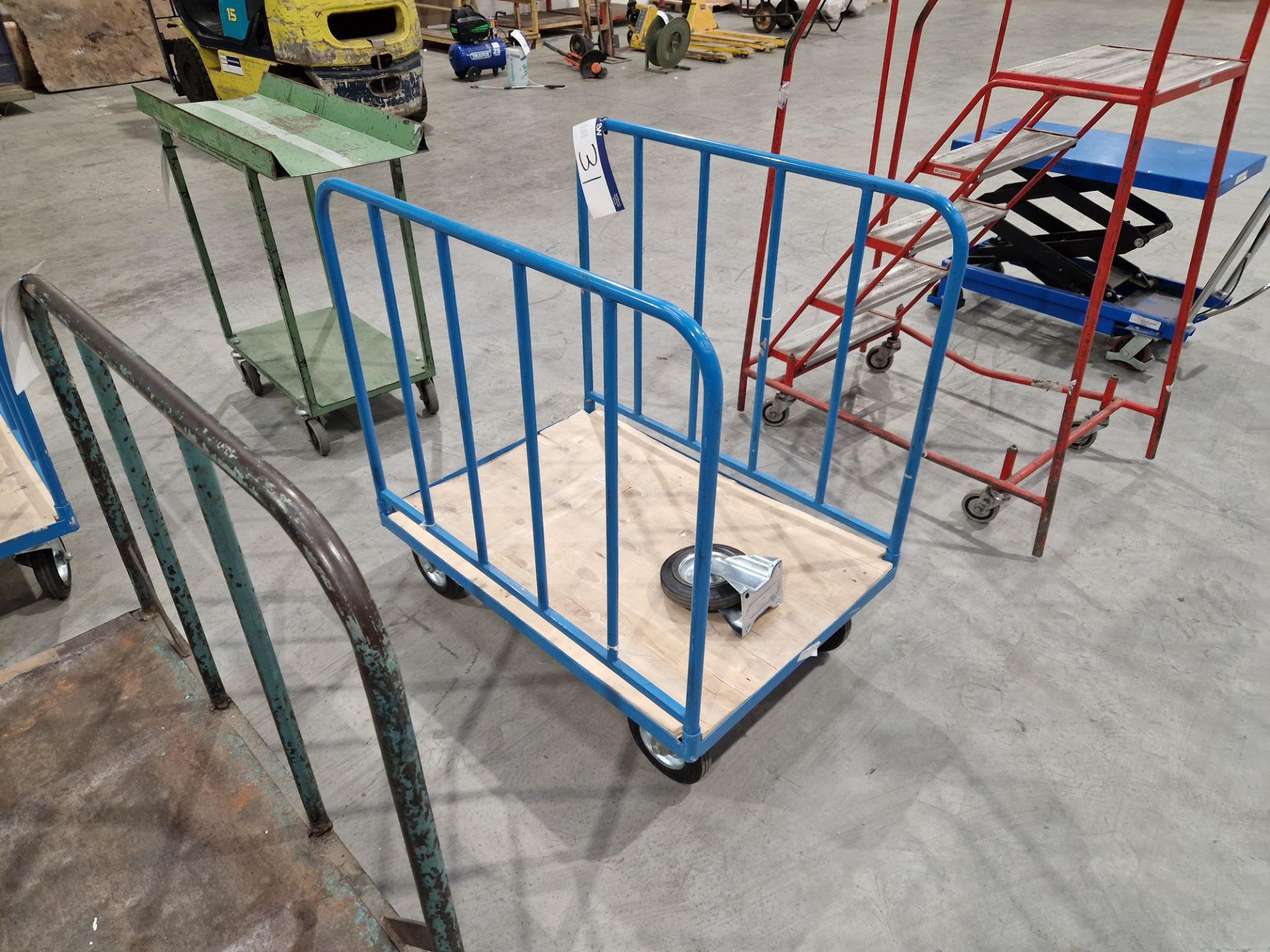 Steel Framed Trolley Please read the following important notes:- ***Overseas buyers - All lots are - Image 2 of 2