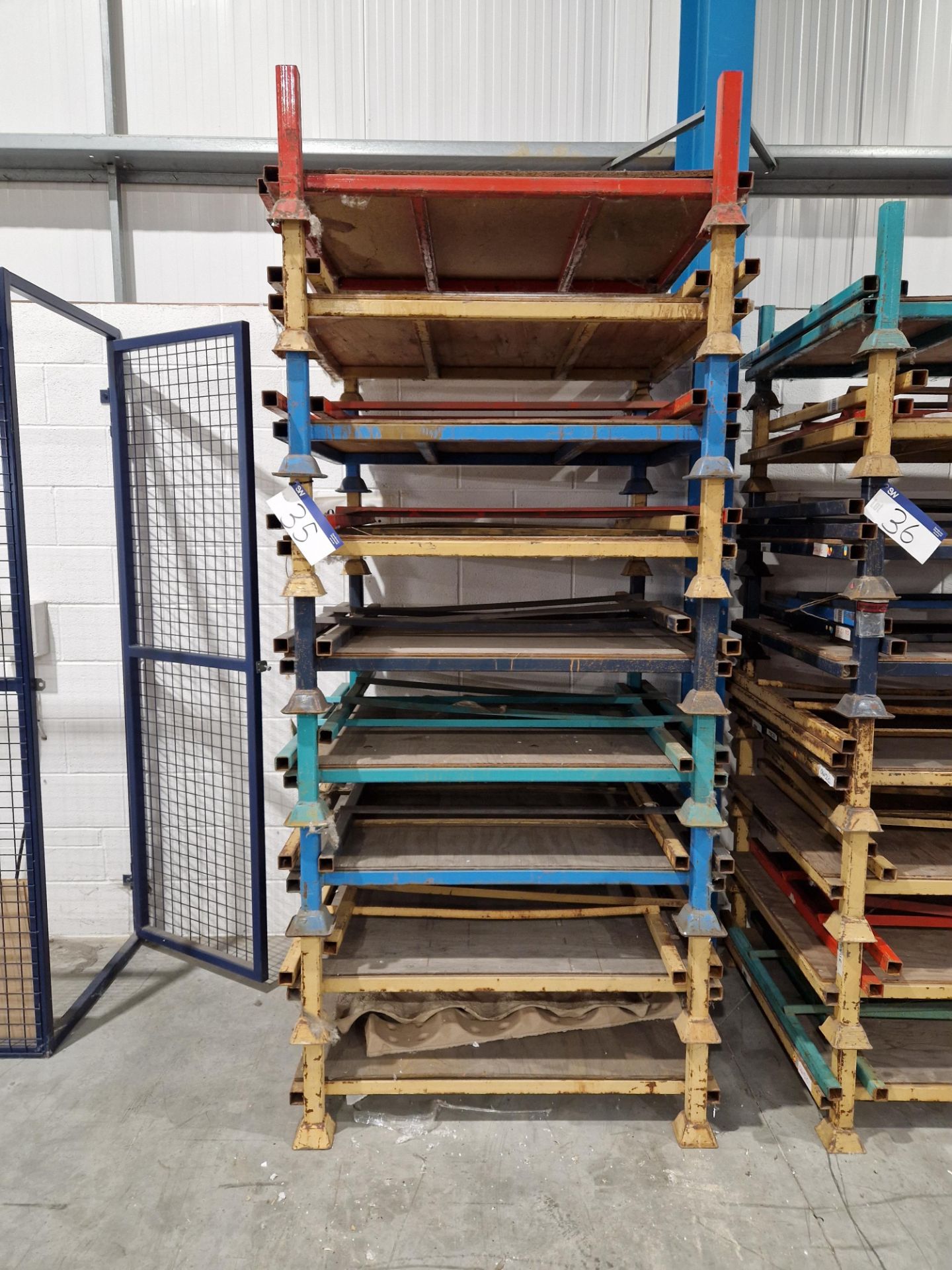 Nine Collapsible Steel Stillages Please read the following important notes:- ***Overseas buyers -