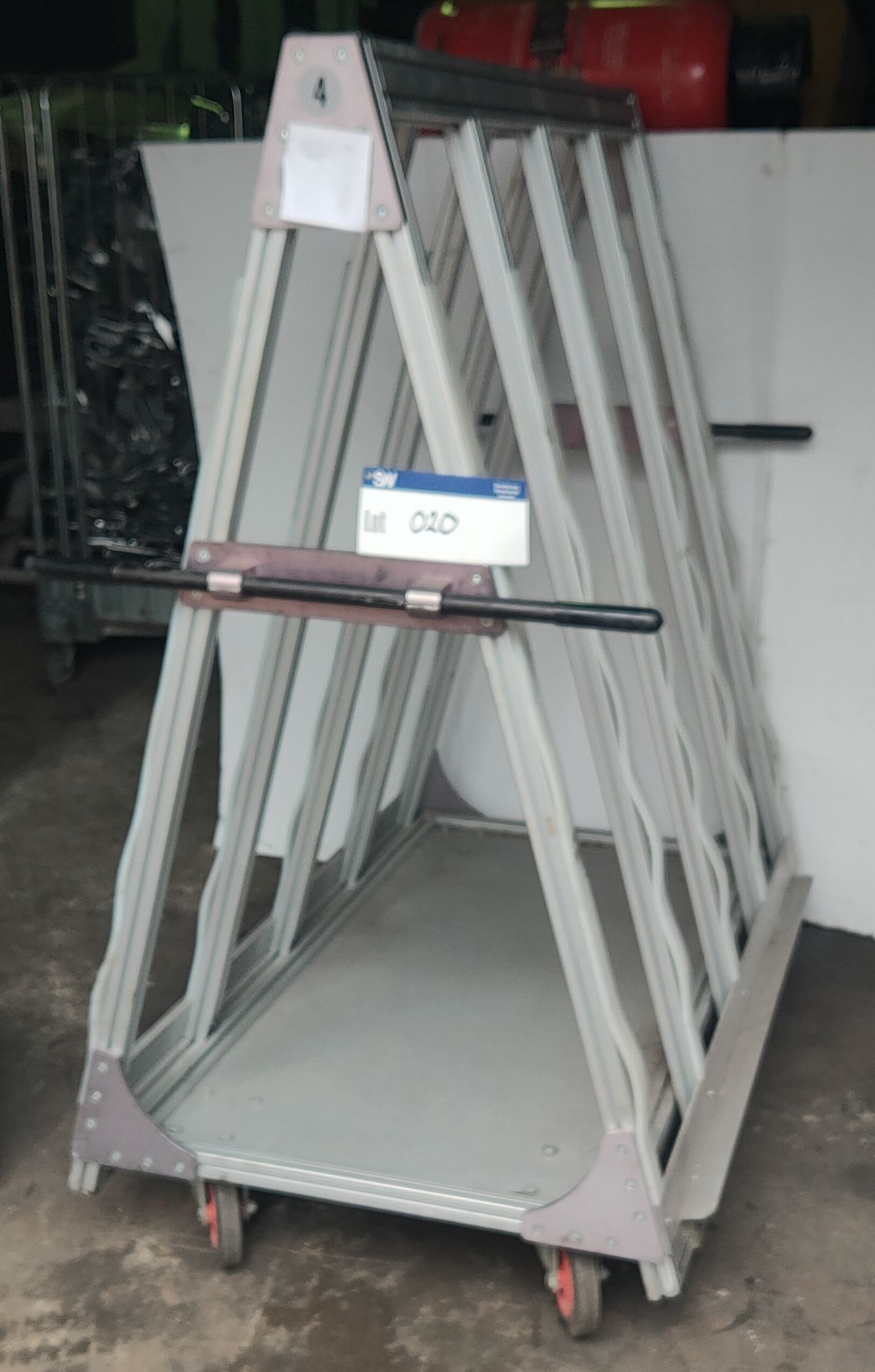 Aluminium Glass Transporters, approx. 165cm x 140cm x 85cm, loading free of charge - yes (vendors - Image 2 of 2