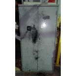 Metal Storage Cupboard, with contents, approx. 185cm x 90cm x 45cm, loading free of charge - yes (