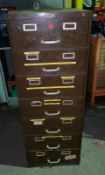 Seven Drawer Filing Cabinet, approx. 132cm x 62cm x 48cm, loading free of charge - yes (vendors