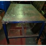 Sturdy Metal Welding Table, approx. 122cm x 93cm x 91cm, loading free of charge - yes (vendors