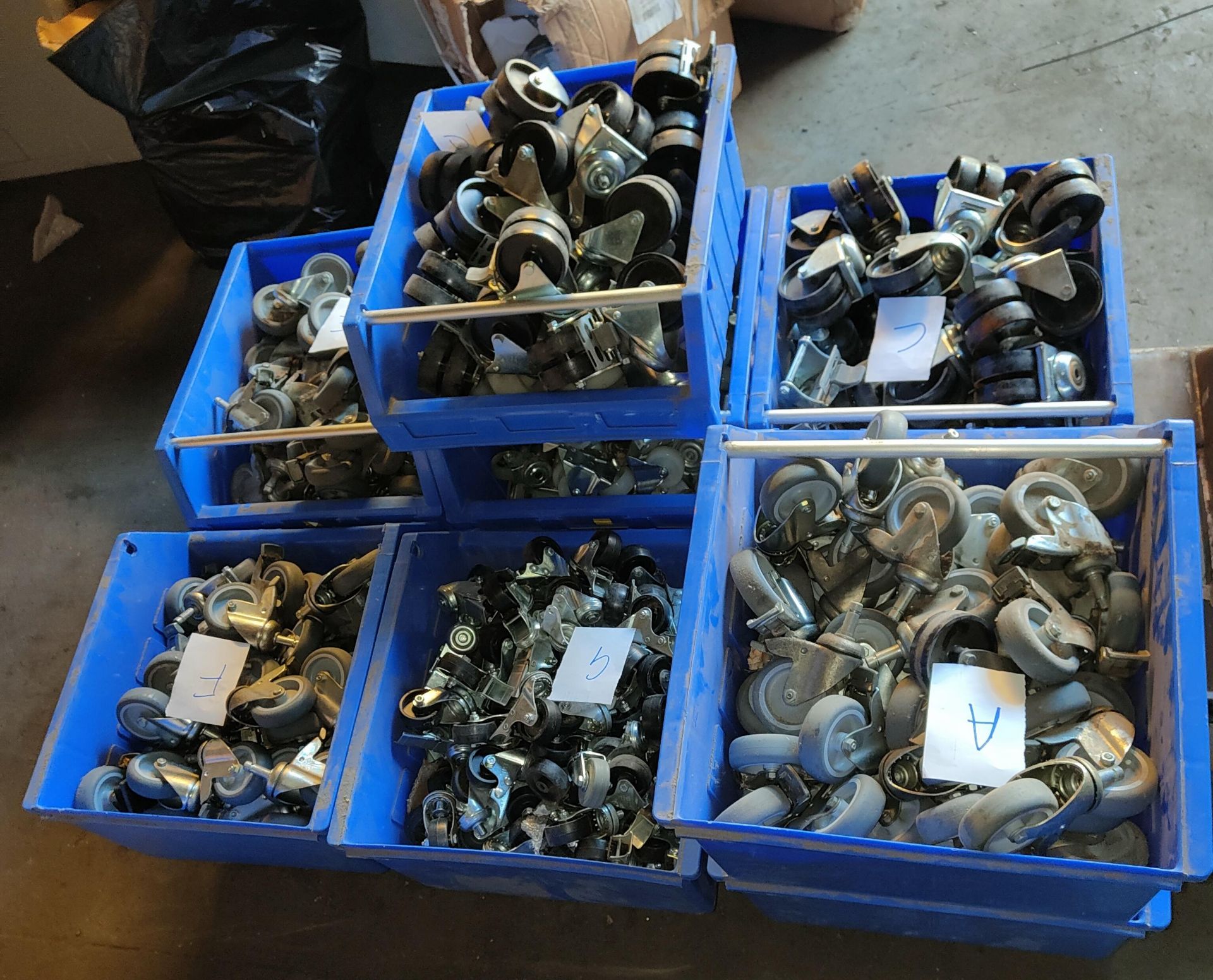 Box of Trolley Wheels, loading free of charge - yes (vendors comments - used condition, - Image 2 of 2